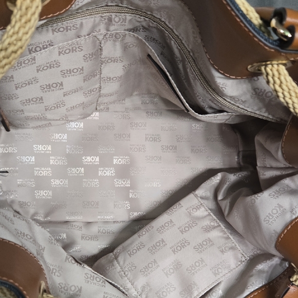 *SALE PRICE Michael Kors Denim Tote Bag NWOT - Picture 6 of 12